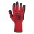 Portwest A100 Latex Palm Grip Red and Black Gloves