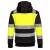 Portwest PW377 Zipped Hi-Vis Fleece-Lined Winter Work Hoodie (Yellow/Black)