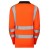 Leo Workwear EcoViz PL05 Beaford Comfort Women's Orange Hi-Vis Long Sleeve Polo Shirt
