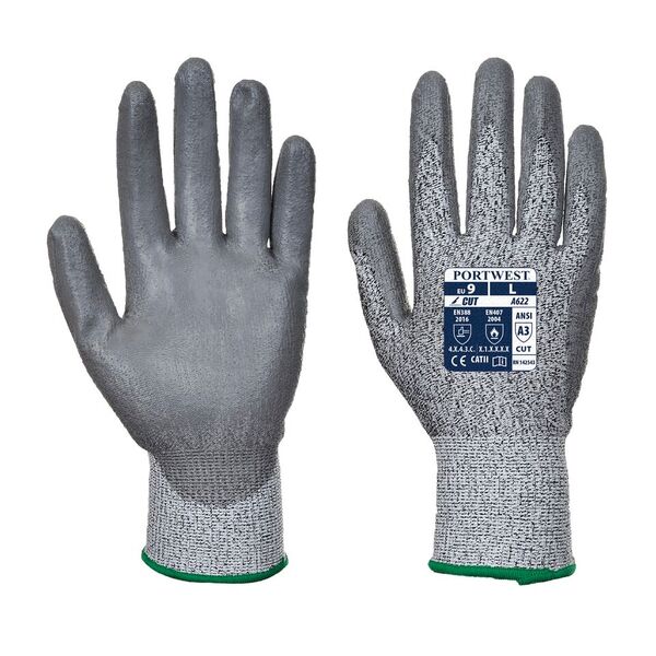 Portwest A622GR PU Palm-Dipped Handling Gloves