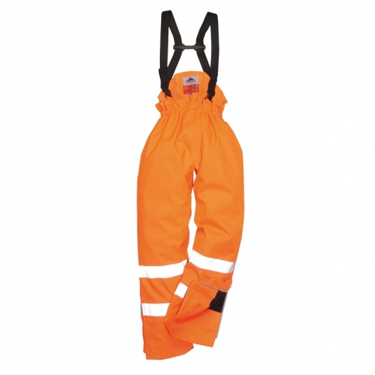 Portwest S781 Orange Bizflame Rain Lined High-Vis Flame Resistant Trousers