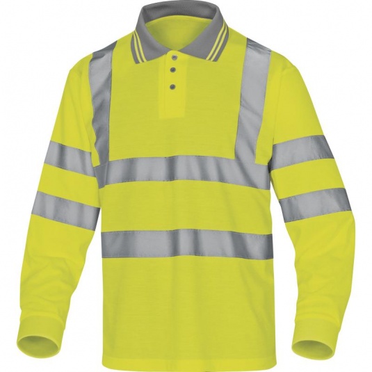 Delta Plus METEOR Hi-Vis Yellow Polo with Sleeves