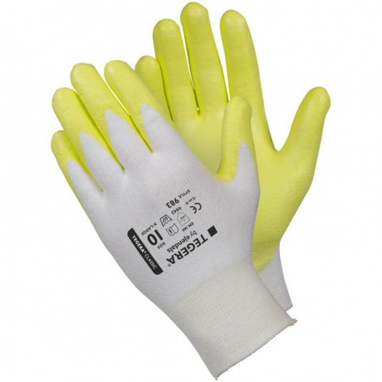 Ejendals Tegera 983 Level 4 Cut-Resistant High-Vis Gloves