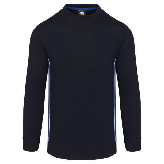 Orn Workwear Silverswift Two-Tone Work Sweatshirt (Navy/Royal Blue)