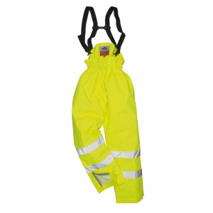 Portwest S781 Yellow Bizflame Rain Lined High-Vis Flame Resistant Trousers
