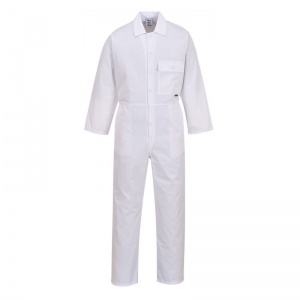 Portwest 2802 White Standard Coveralls with Chest Pocket