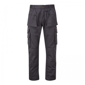 TuffStuff 711 Pro Grey Durable Work Trousers with Knee Pad Pockets