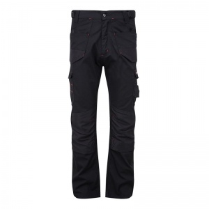 TuffStuff 727 Black Triple Stitched Work Trade Trousers with Knee Pad Pockets