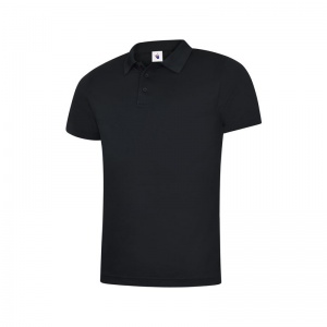 Uneek UC127 Men's Super Cool Workwear Polo Shirt  (Black)