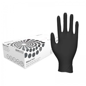 Unigloves Black Pearl Disposable Powder-Free Food Prep Gloves GP0031-5