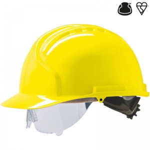 JSP MK7 Yellow Electrical Safety Hard Hat with Visor
