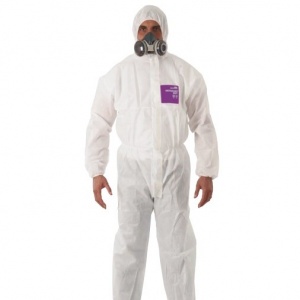 Ansell AlphaTec 1500 White Coveralls with Hood 138