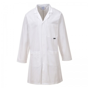 Portwest C851 Standard White Cotton Lab Coat (Pack of 30)