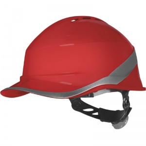 Delta Plus Diamond VI Wind Baseball-Cap-Shaped Vented Safety Helmet (Red)