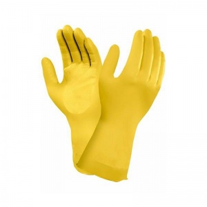 Ansell AlphaTec 87-086 Yellow Chemical Food Handling Gauntlets