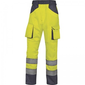 Delta Plus M2PHV Hi-Vis Yellow Working Trousers