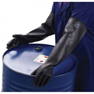Polyco Chemprotec Unlined Rubber Gauntlets