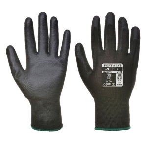 Portwest A120 PU Palm-Coated All-Round Black Gloves (Case of 288 Pairs)