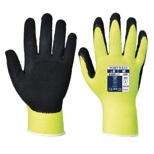 Portwest Hi-Vis Yellow Grip Work Gloves A340YE