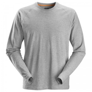 Snickers 2410 AllRoundWork Grey Long Sleeved T-Shirt