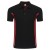 Orn Clothing 1180 Silverswift Two Tone Polo Shirt (Black/Red)