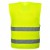Portwest C474 Hi-Vis Yellow Two Band Vests (Pack of 12)