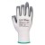 Portwest A311 White/Grey Palm-Coated Nitrile Fingerless Gloves (12 Pairs)