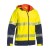 Bisley Hi-Vis Waterproof Fleece Work Jacket (Yellow/Navy)