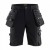 Blaklader Workwear 1998 Craftsman X1900 4-Way Stretch Work Shorts With Nail Pockets (Black)