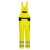 Portwest PW244 Hi-Vis Bib and Brace Work Overalls with Adjustable Hem (Yellow/Black)
