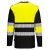 Portwest PW312 Hi-Vis Reflective Long-Sleeve Cotton Comfort T-Shirt (Yellow/Black)