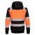 Portwest PW377 Zipped Hi-Vis Fleece-Lined Winter Work Hoodie (Orange/Black)