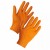 Supertouch PG-901 Orange Disposable Nitrile Diamond Grip Gloves
