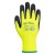 Portwest A140 Thermal Latex Palm-Coated Black and Yellow Gloves