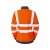 Leo Workwear EcoViz SSL01 Elberry Women's Orange 1/4 Zip Hi-Vis Sweatshirt