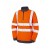 Leo Workwear EcoViz SSL01 Elberry Women's Orange 1/4 Zip Hi-Vis Sweatshirt