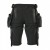 Mascot Advanced Lightweight Stretch Men's Work Shorts with Holster Pockets (Black)
