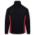 Orn Workwear Silverswift Quarter-Zip Sweatshirt with Contrasting Panels (Black/Red)