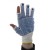 UCi White Nylon Three-Finger PVC-Dotted Gloves NLNW-D3F