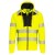 Portwest DX477 Hi-Vis Funnel Neck Hooded Reflective Sweatshirt (Yellow and Black)