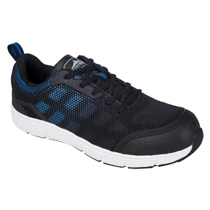 PORTWEST FT15 STEELITE TOVE TRAINERS S1P (BLACK/BLUE)