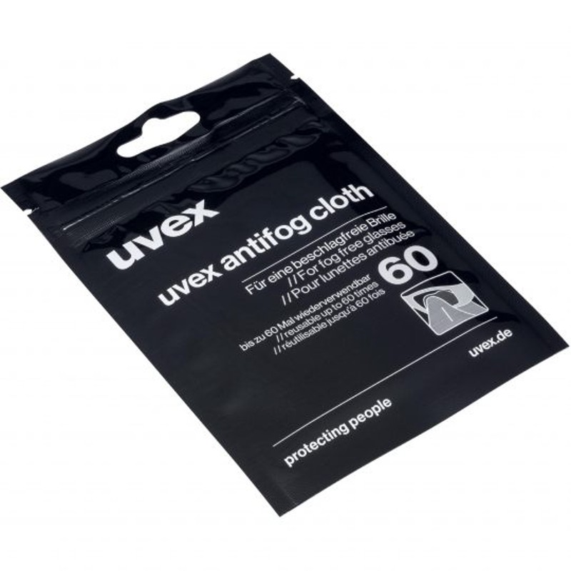 The Uvex AntiFog Cloth Stored Away in Its Ziplock Pouch