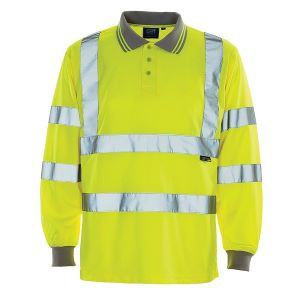 Long Sleeve Hi-Vis Polo Shirts