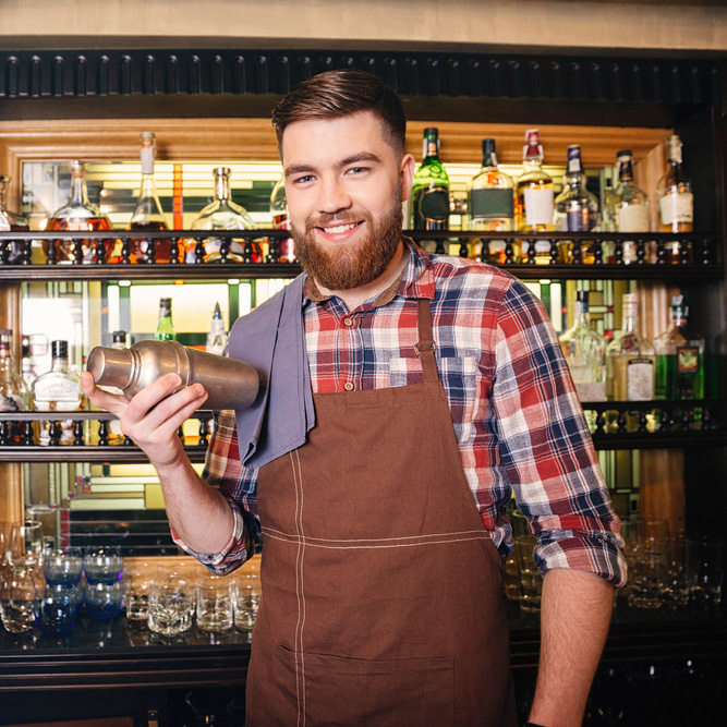 Working as a bartender requires a decent apron