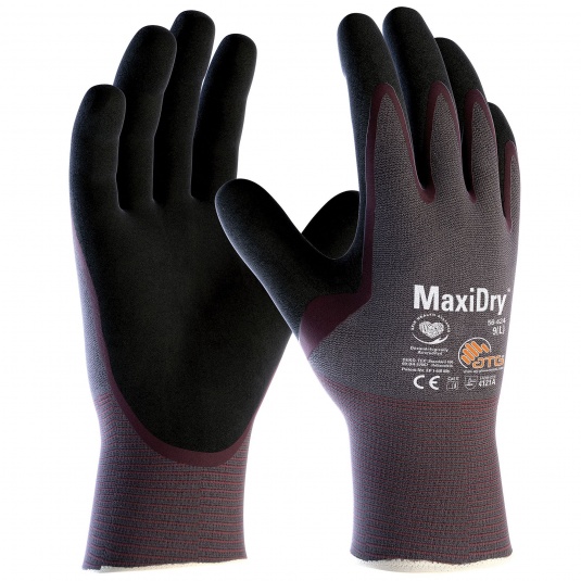 MaxiDry Palm-Coated Oil Repellent Gloves 56-424