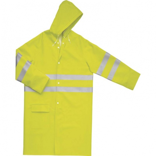 Delta Plus 605V2 Yellow Hi-Vis Waterproof Raincoat