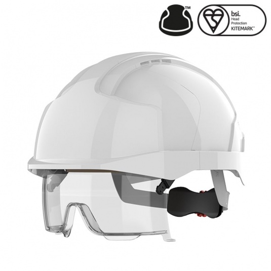 JSP EVO VISTAlens White Electrical Safety Visor Helmet