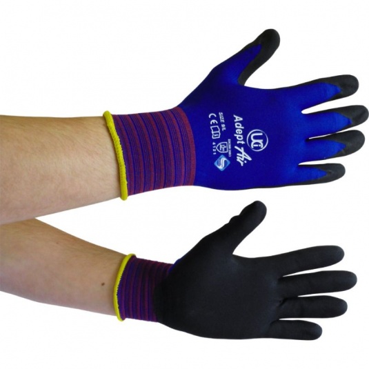 UCi Adept Air NFT Nitrile-Coated Nylon Sensitive Gloves