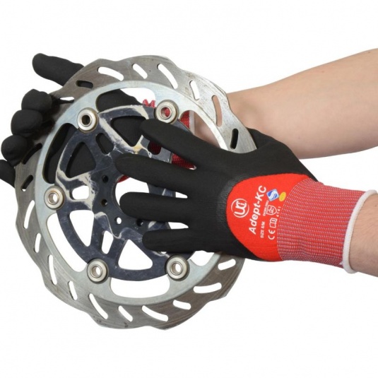 UCi Adept KC NFT Knuckle Nitrile-Coated Grip Gloves