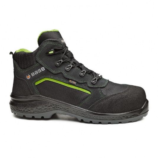 Portwest Base Be-Powerful Top Black and Green Safety Boots B0898